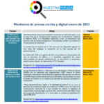 Monitoreo población LGBTI enero 2023