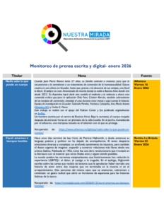 Lee más sobre el artículo Monitoreo de población LGTBI Enero 2026