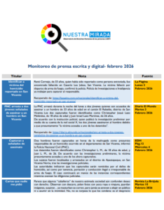 Lee más sobre el artículo Monitoreo de población LGTBI Febrero 2026